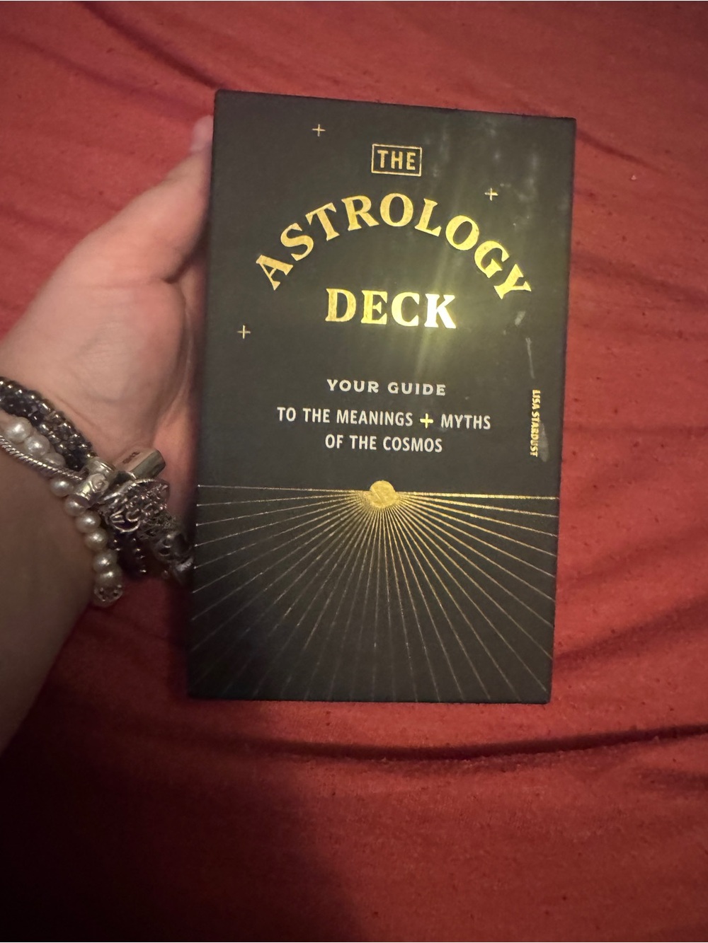 Chronicle Books Astrology Deck - Black & Gold Guide Cards